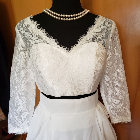 NWT Two Pieces Wedding Gown - Picture 2 of 13